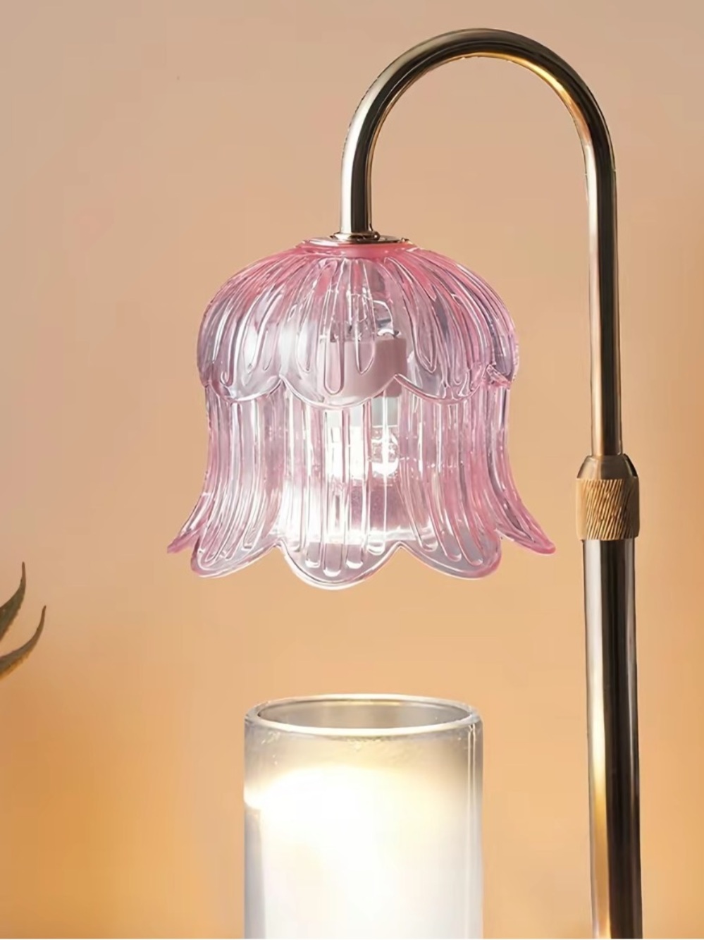 Pink and Gold adjustable candle warmer